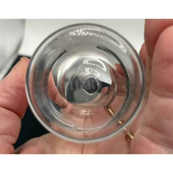 Stuart Strathearn Crystal Clear Bud Vase W/ Etched Flower Pattern - Picture 3 of 4